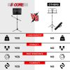 5 Core Music Stand 2-IN-1 Professional Portable Sheet Music Stand with Detachable Microphone Stand