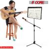 5 Core Music Stand 2-IN-1 Professional Portable Sheet Music Stand with Detachable Microphone Stand