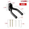 5 Core Guitar Hanger Holder - Electric Acoustic & Bass Guitars for Home Studio Musical Instruments - Wall Mount with Accessories - GH IRON 1PC