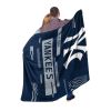 YANKEES OFFICIAL MLB "Digitize" Raschel Throw Blanket; 60" x 80"