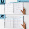 2024 2025 Appointment Book Planner 8.5x11 inch Large Tabbed Daily Hourly Weekly Academic Planner Calendar Schedule Book 15 Minute time Slots Business